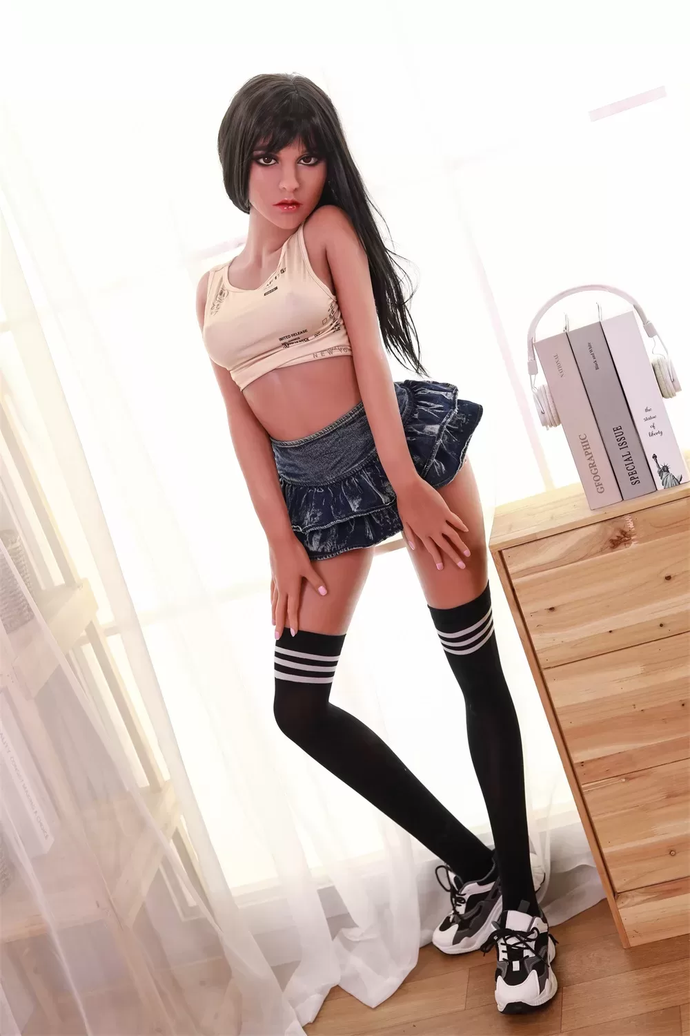 European And American Series Silicone Sex Dolls, Men's Masturbator, Height 155, Small Chest, Imperial Sister, Female Doll 1