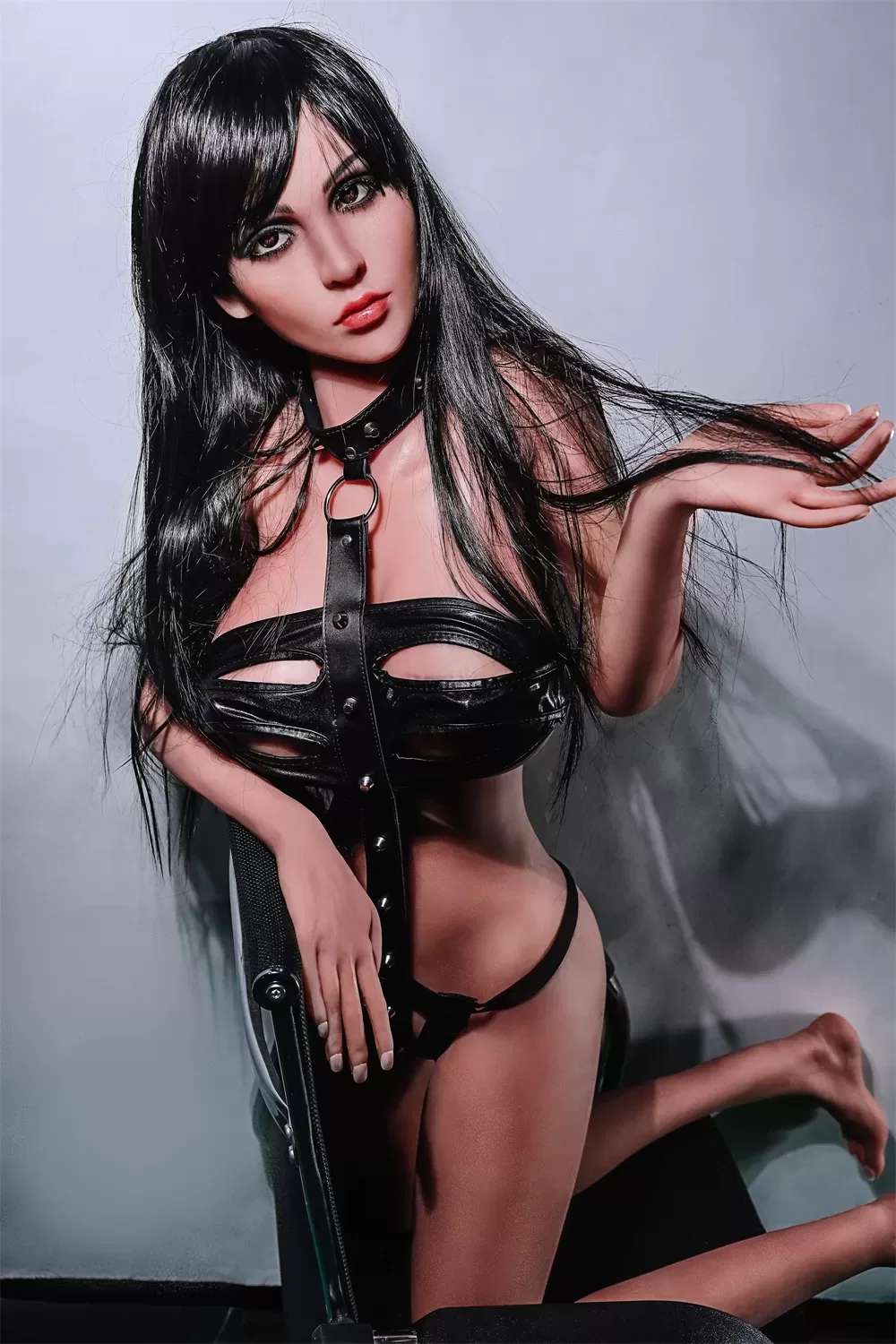 European And American Style Silicone Sex Dolls For Men, Height 158, Large Breasts, Pink And Tender Nipples, Genital Organs, Black Hair, Soft And Real Skin, Sex Dolls For Beautiful Women 4