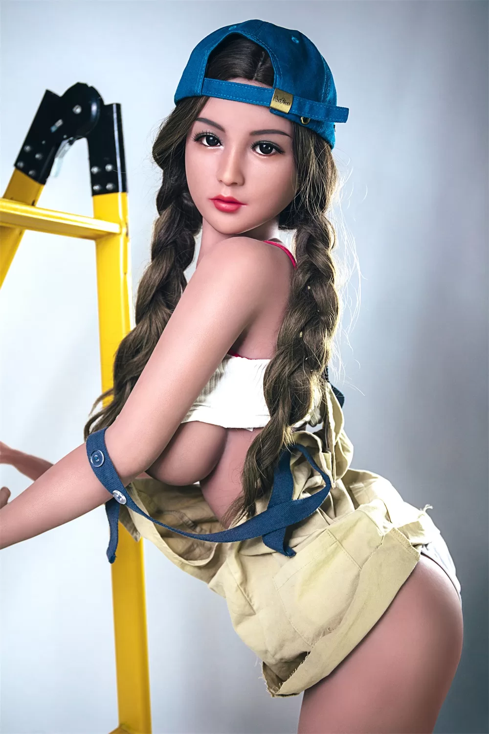European And American Style Silicone Sex Dolls For Men, Height 158, Large Chest, Pink And Tender Nipples, Genital Organs, Black Braid Hairstyle, Soft And Real Skin, Sex Girl Dolls 3