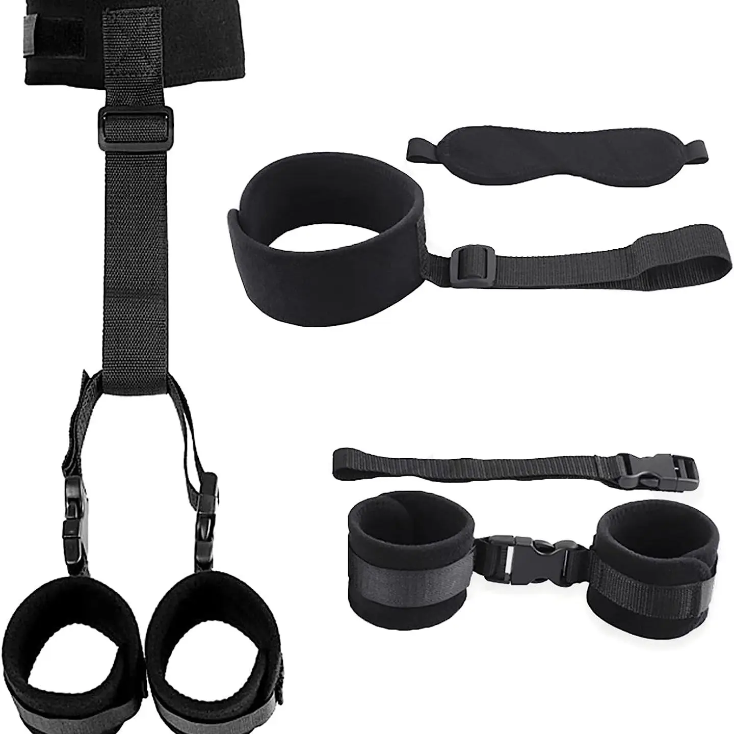 Sex Toys Couples Bondage Restraints Set Neck to Wrist Bed SM Games Play Fetish Bondage Sex Toy