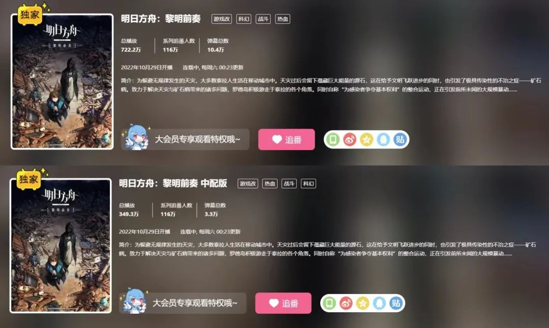 游戏公司开抢动画赛道？鹰角和悠星也出手了！